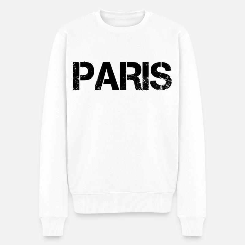 Paris - Pull Premium bio Homme - blanc