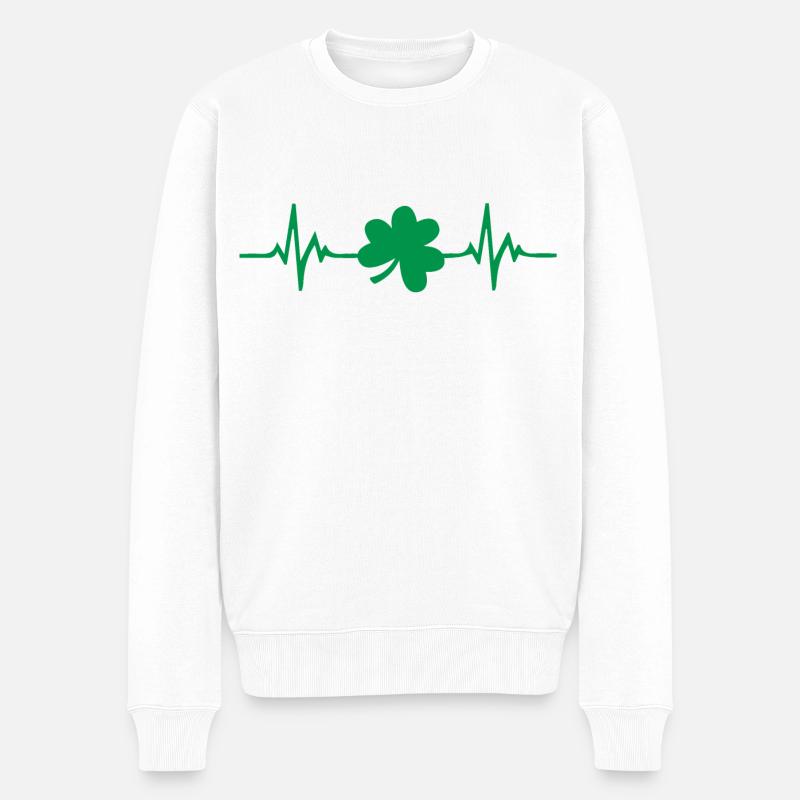 Bonne Saint-Patrick. La Saint-Patrick! - Pull Premium bio Homme - blanc