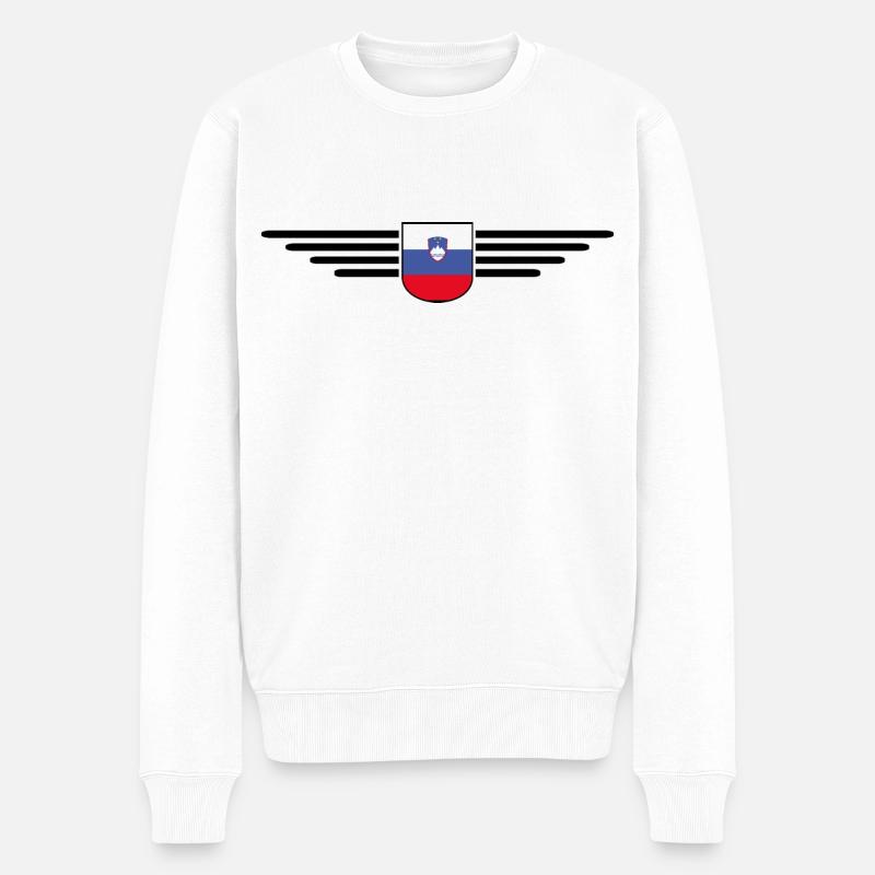 Design slovène élégant - Pull Premium bio Homme - blanc