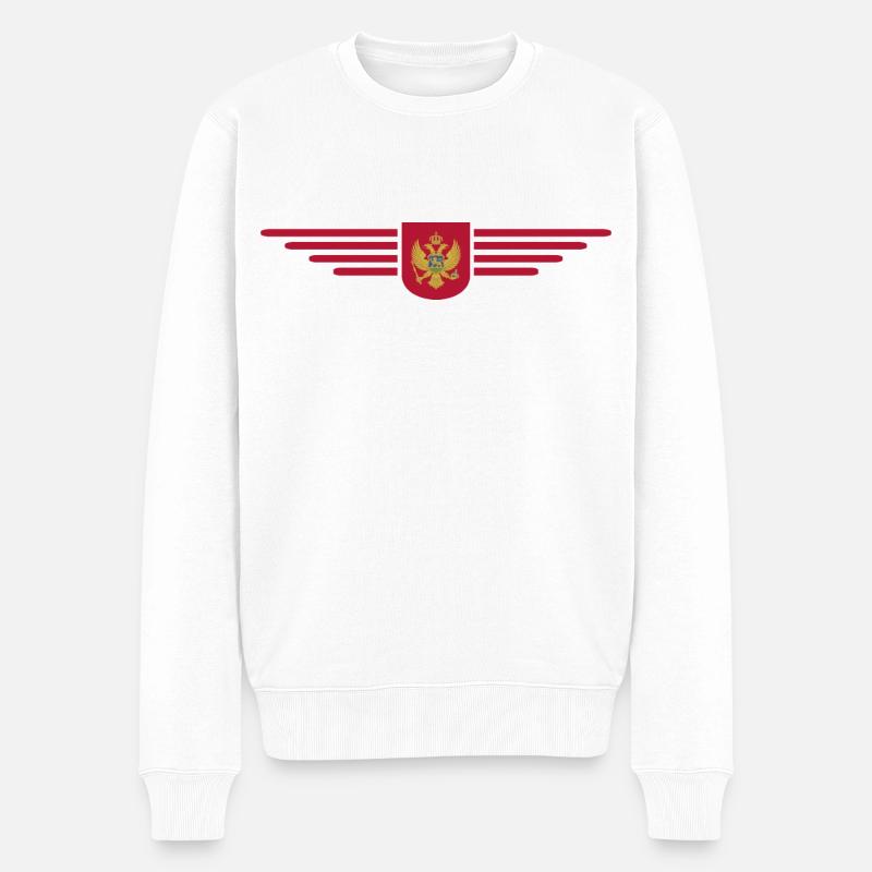 Montenegro Design – Découvrez les Balkans - Pull Premium bio Homme - blanc