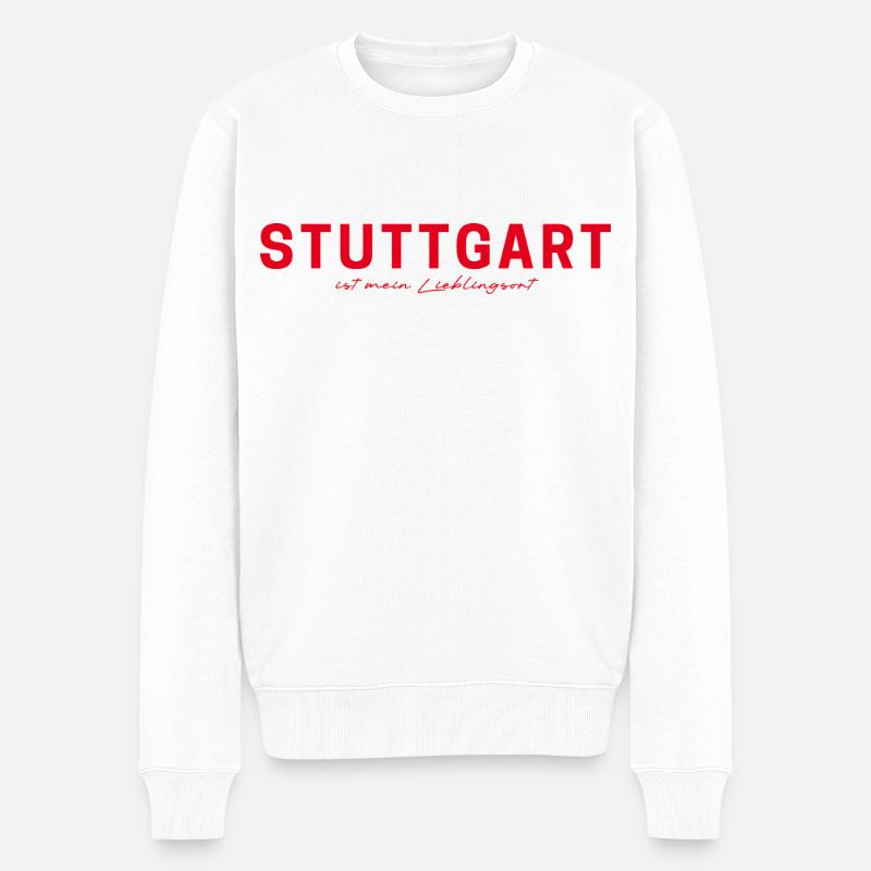 Stuttgart T-Shirt – Home & Skyline Style - Pull Premium bio Homme - blanc