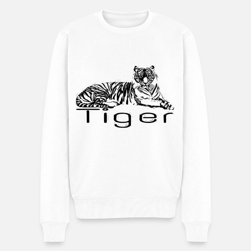Tiger - Pull Premium bio Homme - blanc