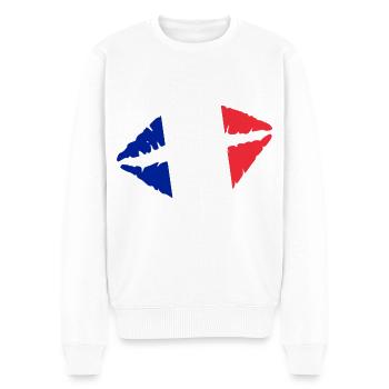 France - Men's Premium Organic Jumper - white - Front - Thijin (182cm)