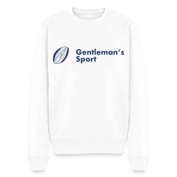 RUGBY GENTLEMAN - Männer Premium Bio Pullover - Weiß - Vorne - Thijin (182cm)
