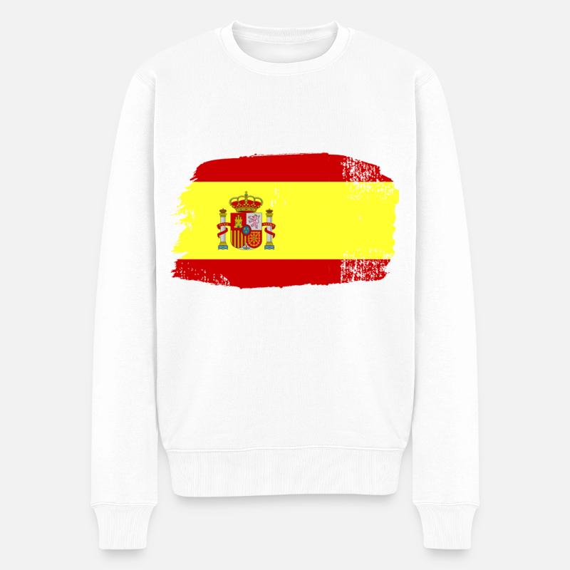 Spain - Pull Premium bio Homme - blanc