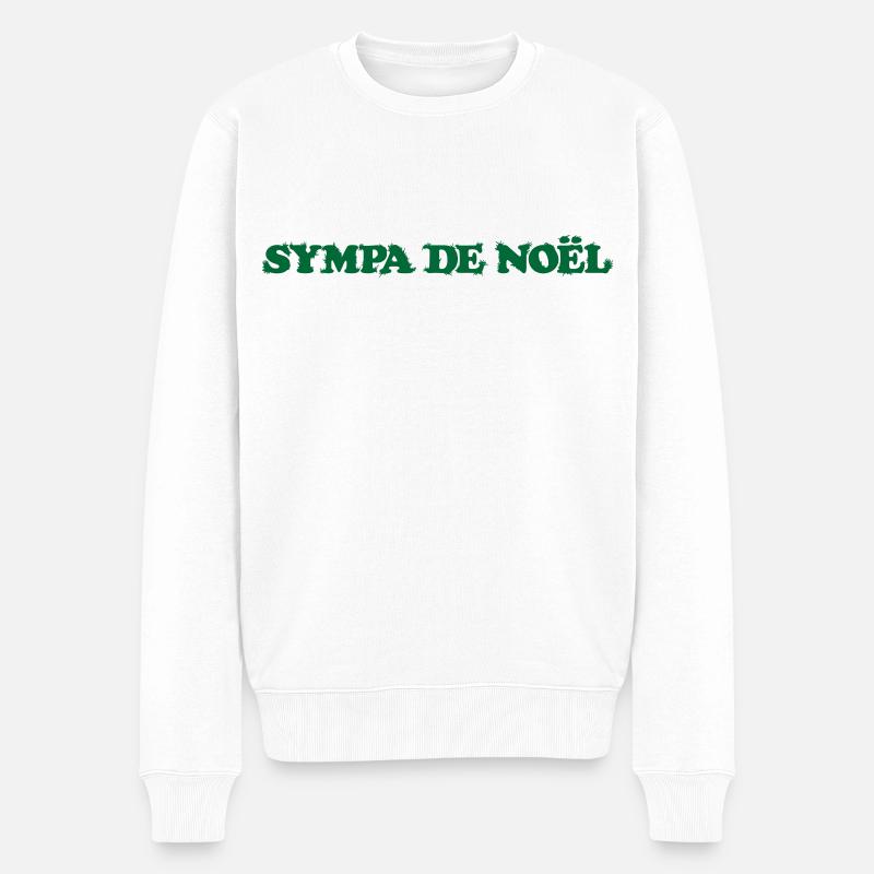 Sympa de Noël - Pull Premium bio Homme - blanc