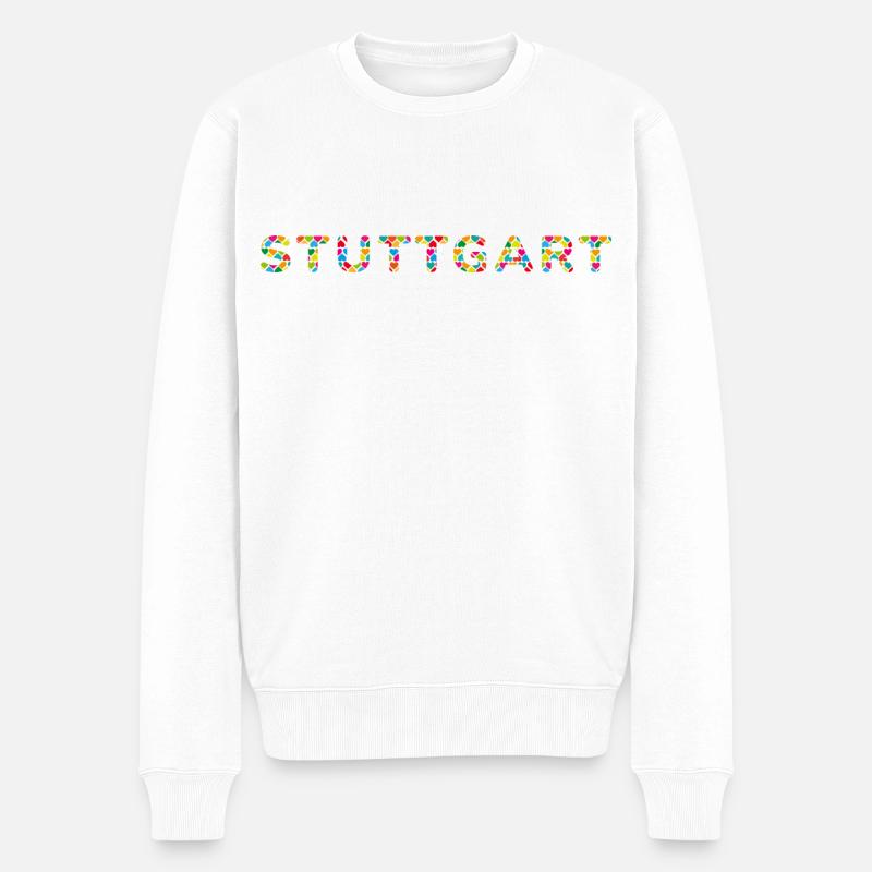 Stuttgart T-Shirt – Home & Skyline Style - Pull Premium bio Homme - blanc