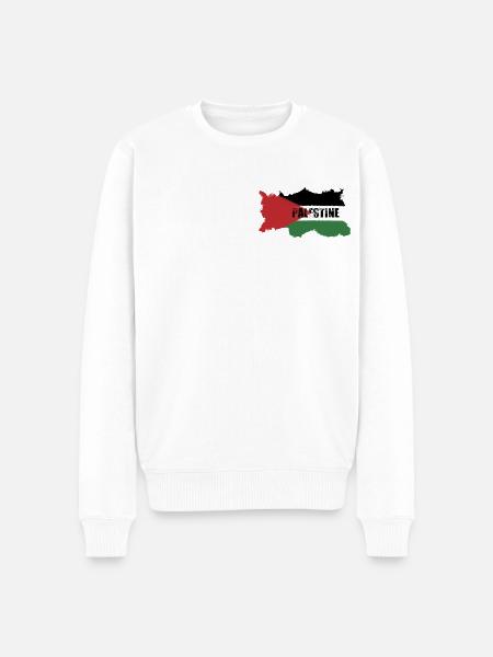 Palästina - Männer Premium Bio Pullover - Weiß
