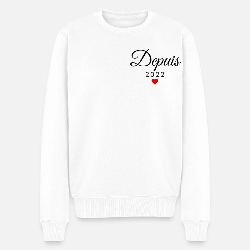 Ensemble depuis 2022 - Pull Premium bio Homme - blanc
