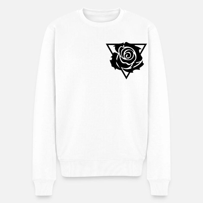 RoseGon - Noir - Pull Premium bio Homme - blanc