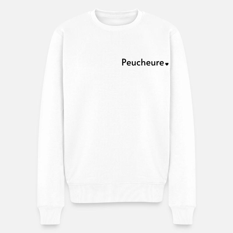 Peucheure - Pull Premium bio Homme - blanc