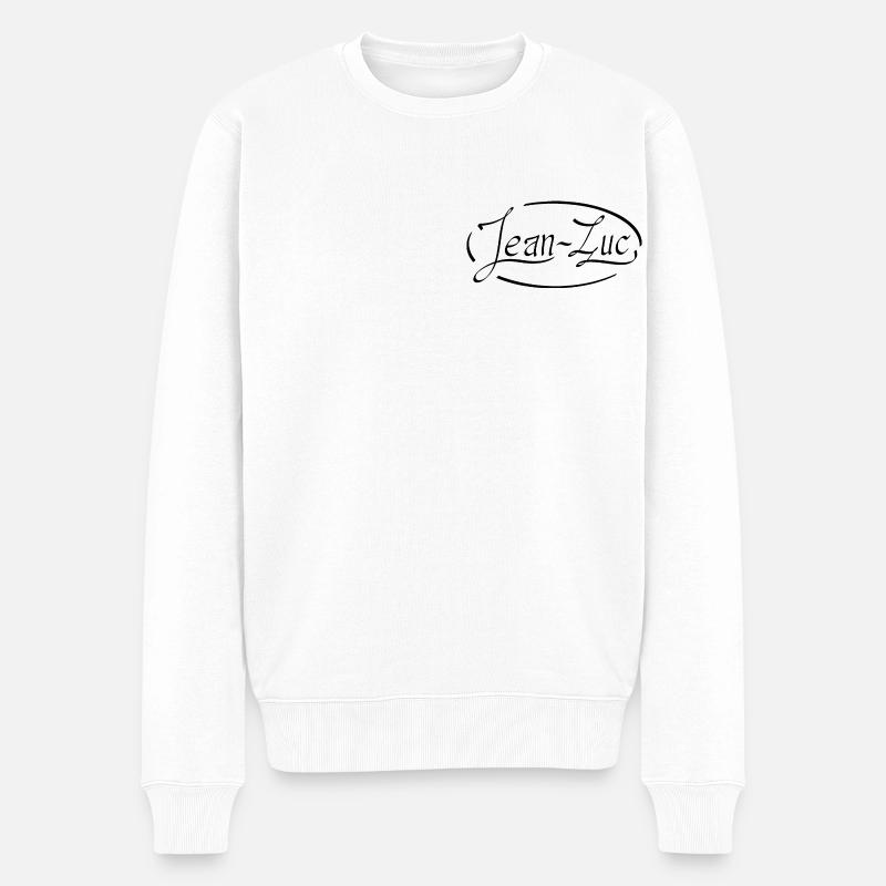 Jean Luc - Männer Premium Bio Pullover - Weiß