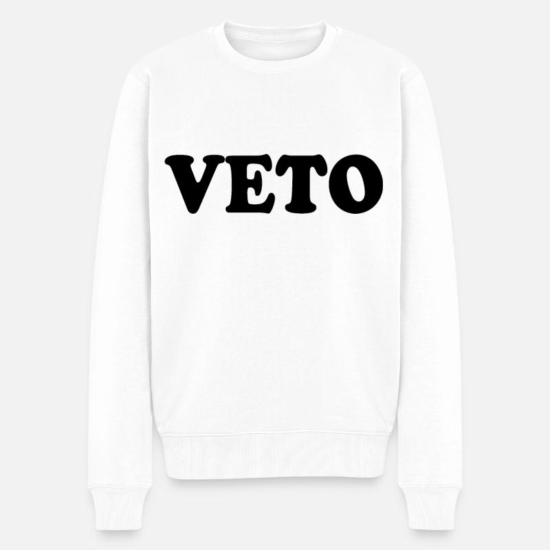 Veto - Männer Premium Bio Pullover - Weiß