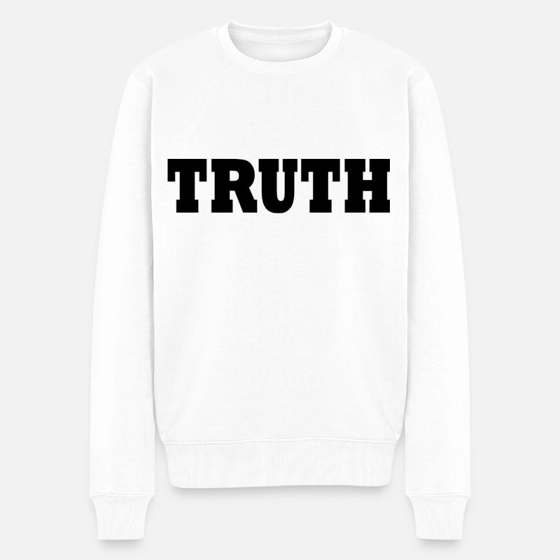 Truth - Pull Premium bio Homme - blanc