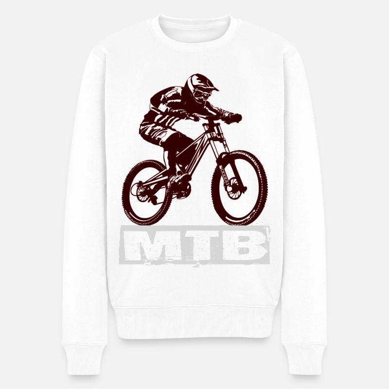 MTB - Männer Premium Bio Pullover - Weiß