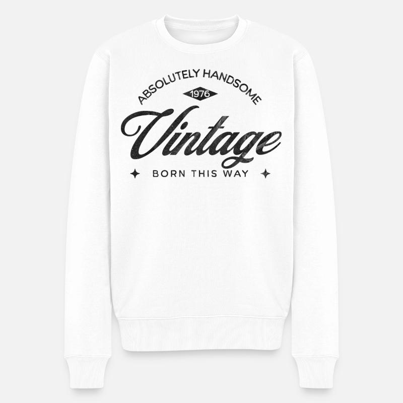 Geburtstag Jahrgang 2006 - Vintage 20 - Männer Premium Bio Pullover - Weiß