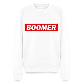 Boomer - Männer Premium Bio Pullover - Weiß - Vorne - Thijin (182cm)