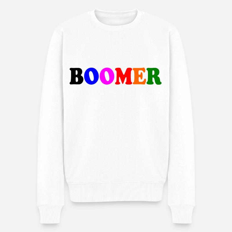 Boomer - Pull Premium bio Homme - blanc
