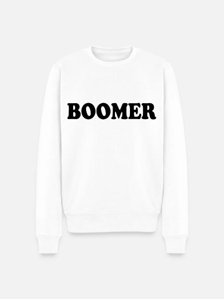 Boomer - Men's Premium Organic Jumper - white