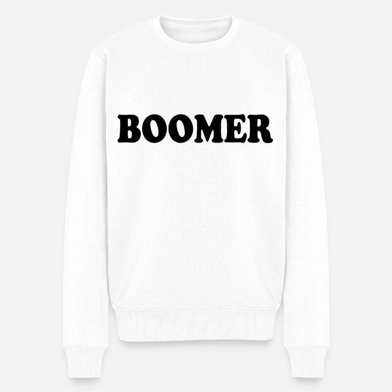 Boomer - Männer Premium Bio Pullover - Weiß