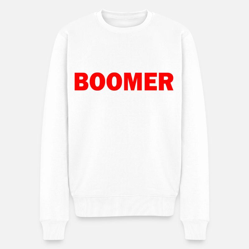 Boomer - Männer Premium Bio Pullover - Weiß