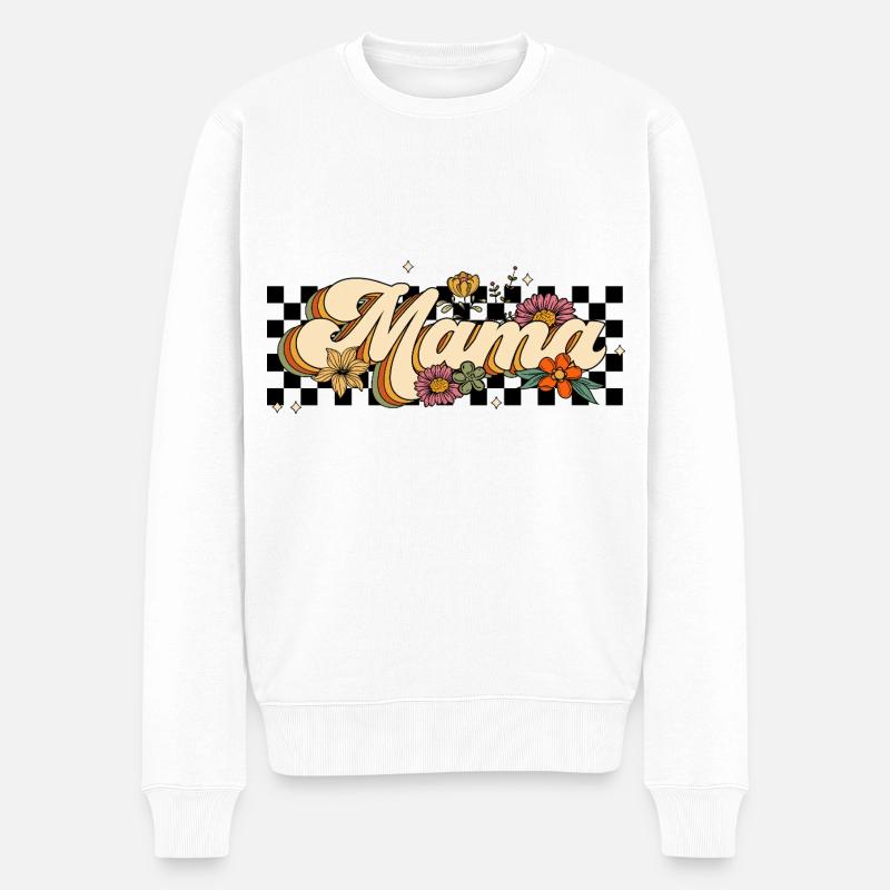 Maman - Pull Premium bio Homme - blanc