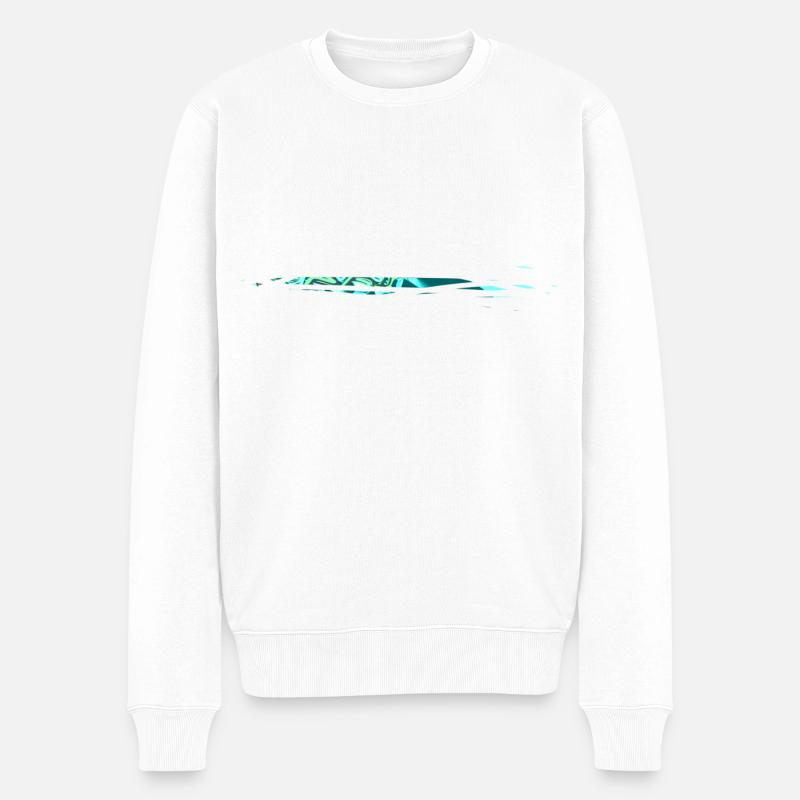 Lignes de contour - Pull Premium bio Homme - blanc