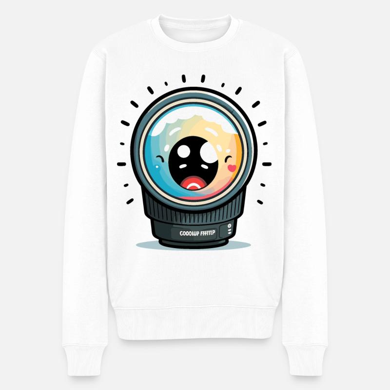 Le Lensman - Pull Premium bio Homme - blanc