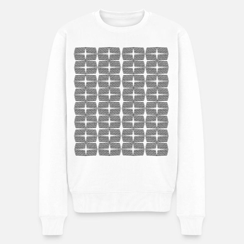 UNI - Männer Premium Bio Pullover - Weiß