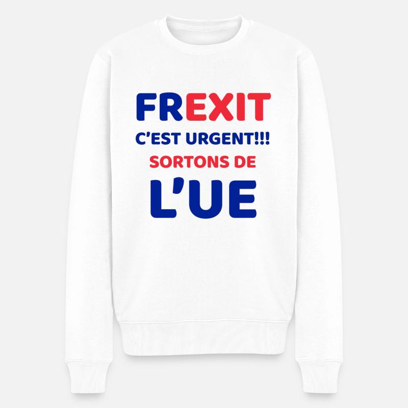 FREXIT - Pull Premium bio Homme - blanc