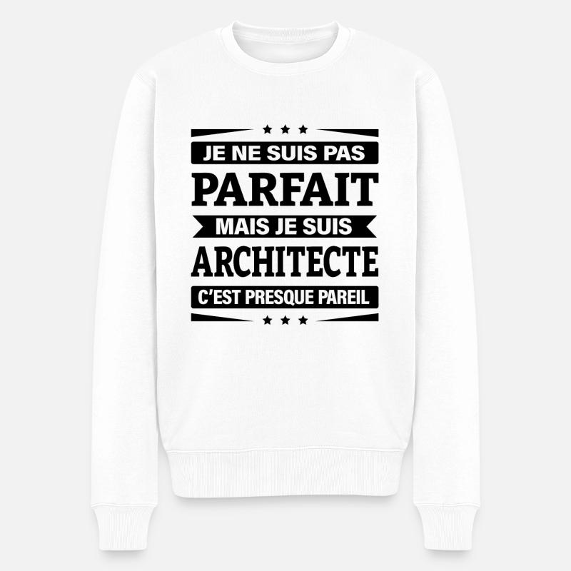 ARCHITECTE - Pull Premium bio Homme - blanc