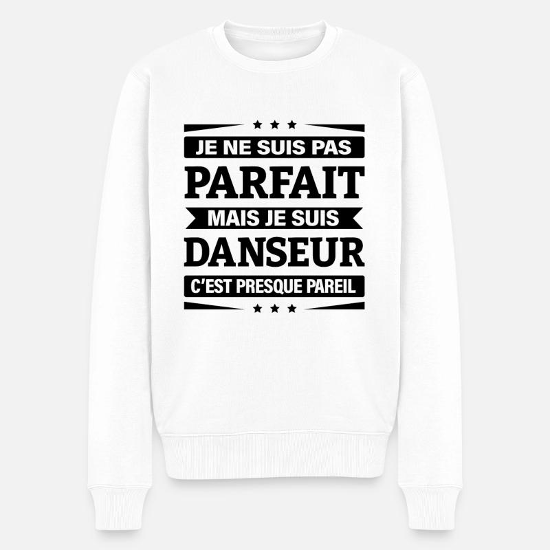 JE SUIS DANSEUR - Pull Premium bio Homme - blanc