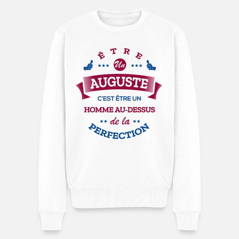 AUGUSTE PARFAIT - NOM AUGUSTE - Pull Premium bio Homme - blanc