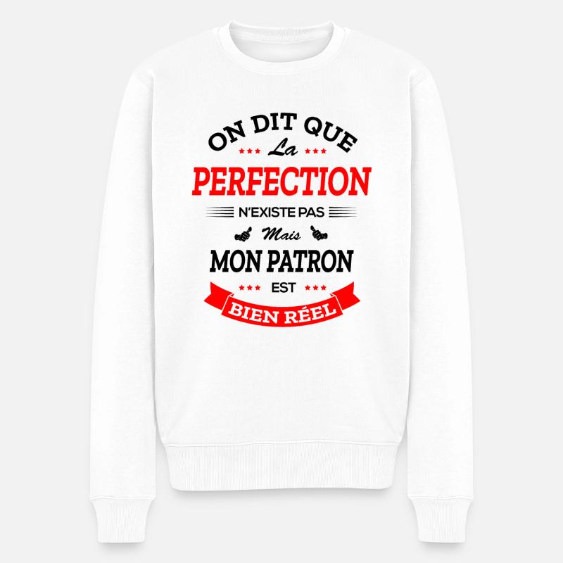 PATRON PARFAIT - Pull Premium bio Homme - blanc