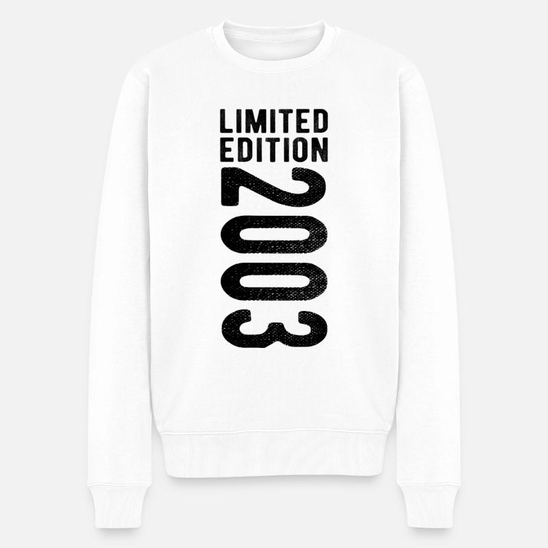 limited edition 2003 - Männer Premium Bio Pullover - Weiß
