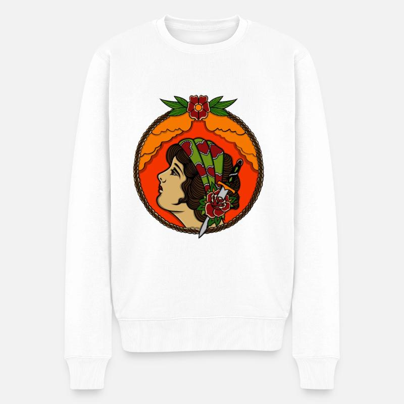 Espagnole Espagne femme Espagne - Pull Premium bio Homme - blanc