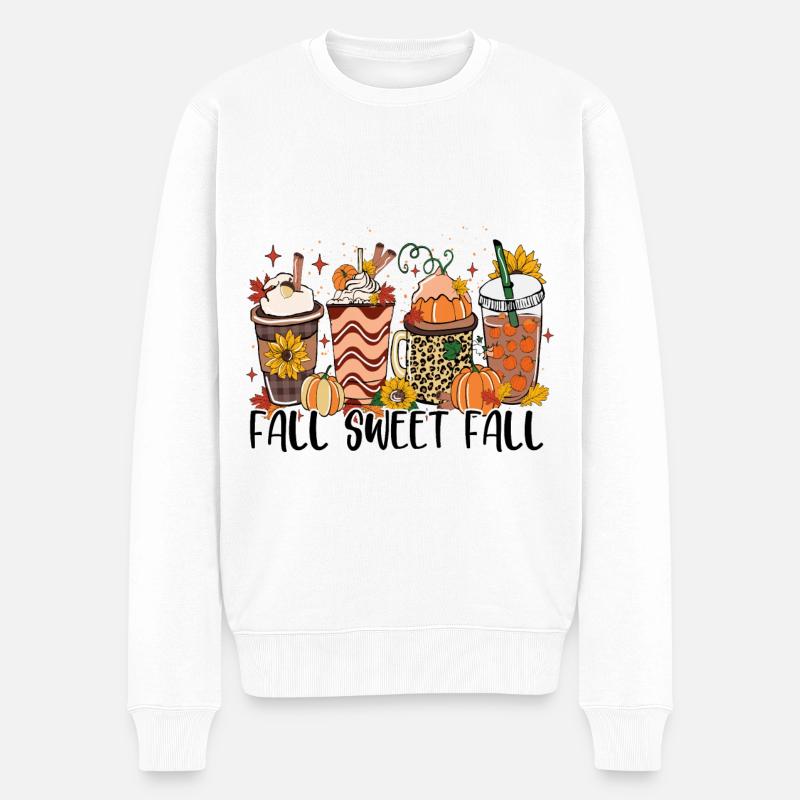 Automne Automne doux - Pull Premium bio Homme - blanc