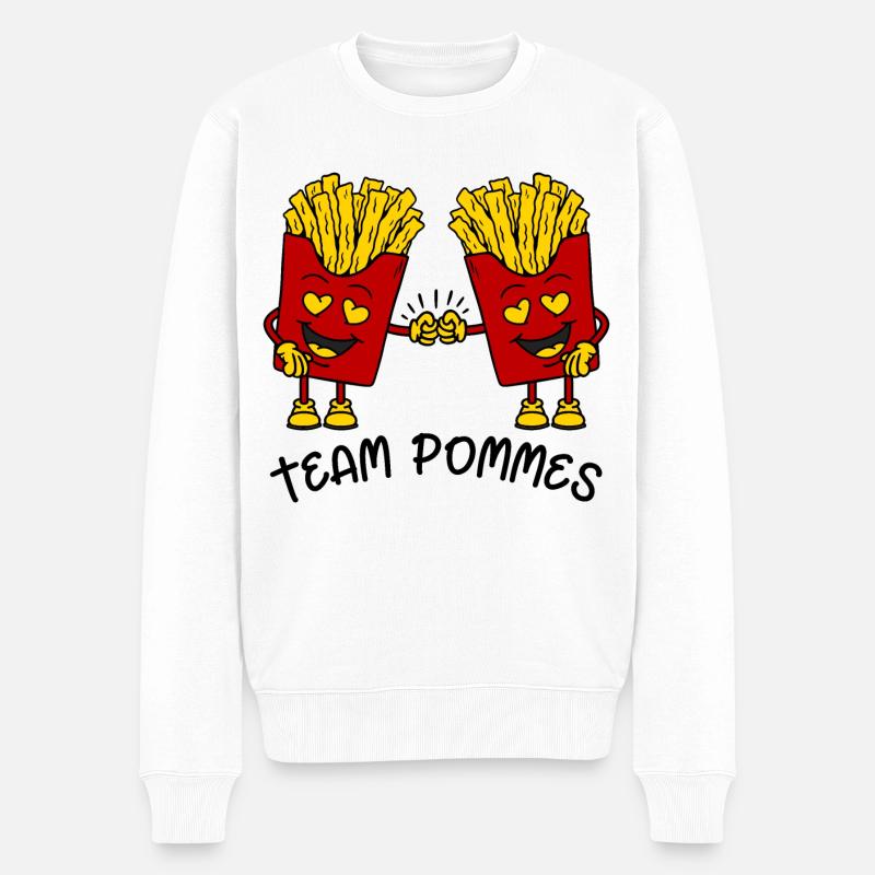 Frites d’équipe - Pull Premium bio Homme - blanc