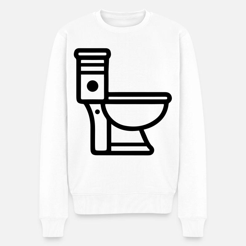 Wc Toilet - Pull Premium bio Homme - blanc