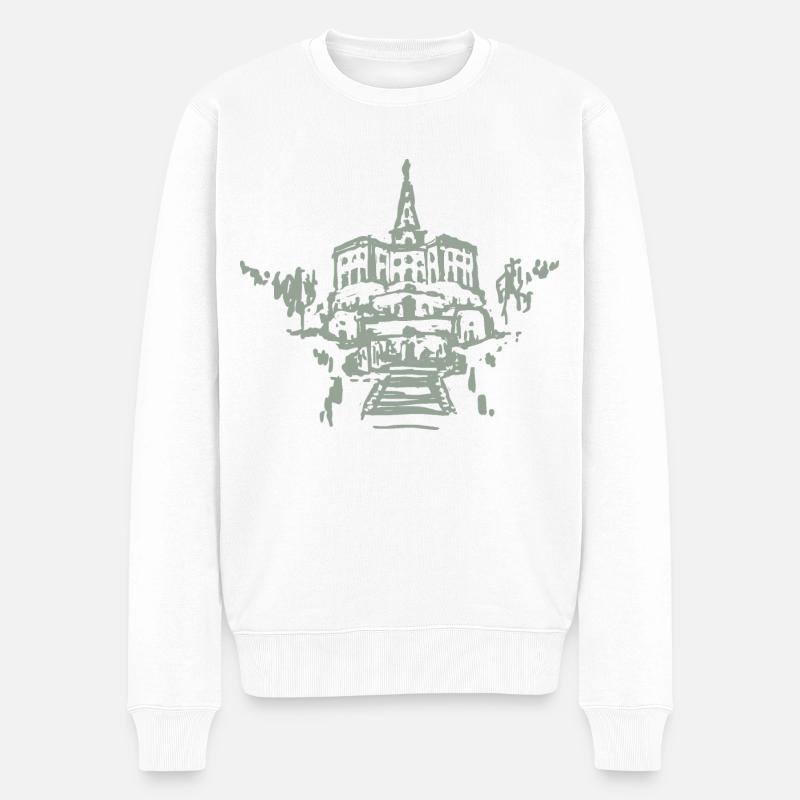 Hercule - Kassel - Pull Premium bio Homme - blanc