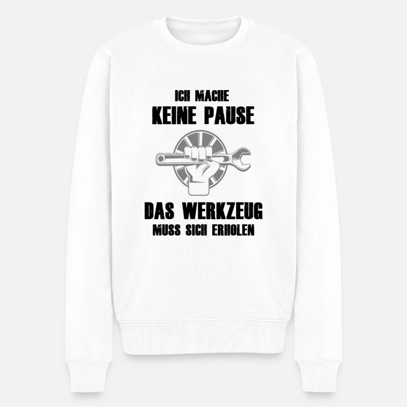 Geschenk Für KFZ Mechatroniker - Männer Premium Bio Pullover - Weiß