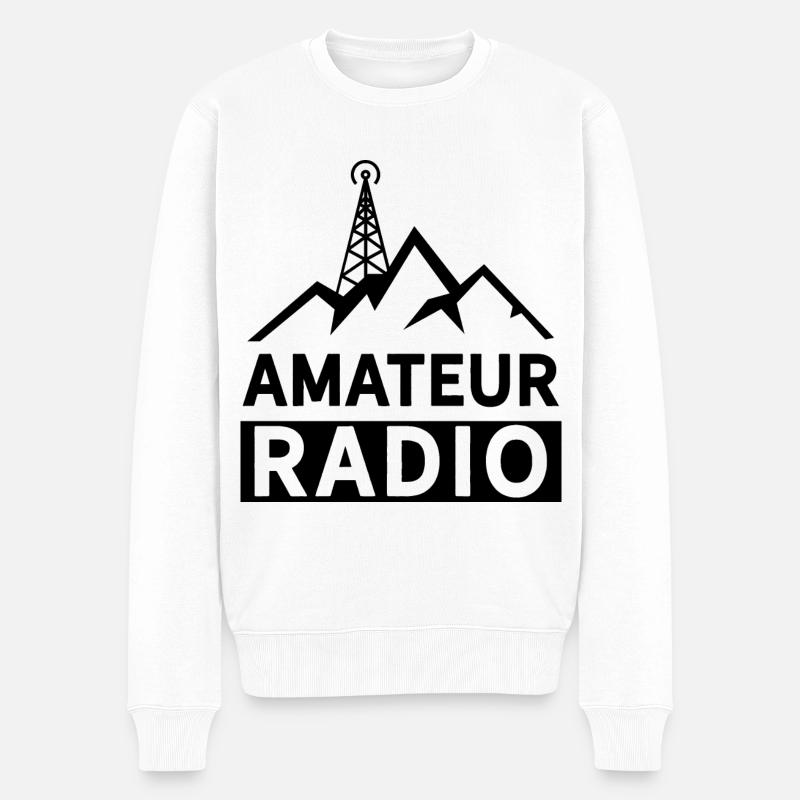 Amateurfunk Amateurfunker Radio - Männer Premium Bio Pullover - Weiß