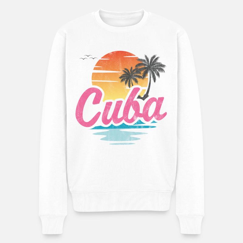 Cuba - Pull Premium bio Homme - blanc