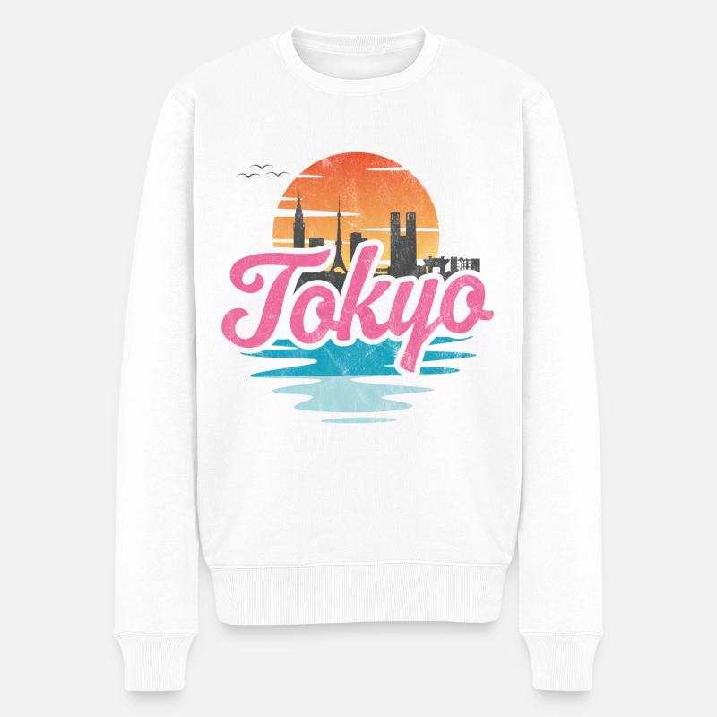 Tokyo - Pull Premium bio Homme - blanc