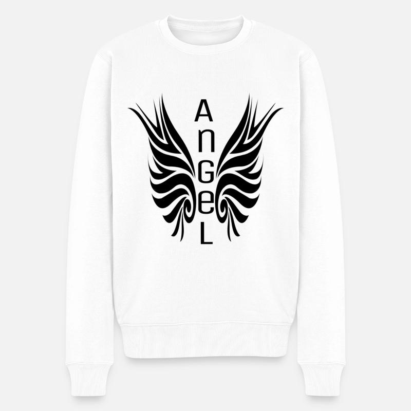 ange - Pull Premium bio Homme - blanc