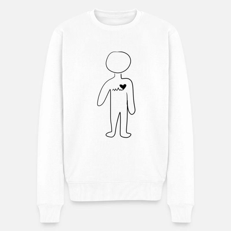 Gesundheit Körper - Männer Premium Bio Pullover - Weiß