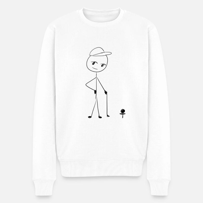 Golf sportif - Pull Premium bio Homme - blanc