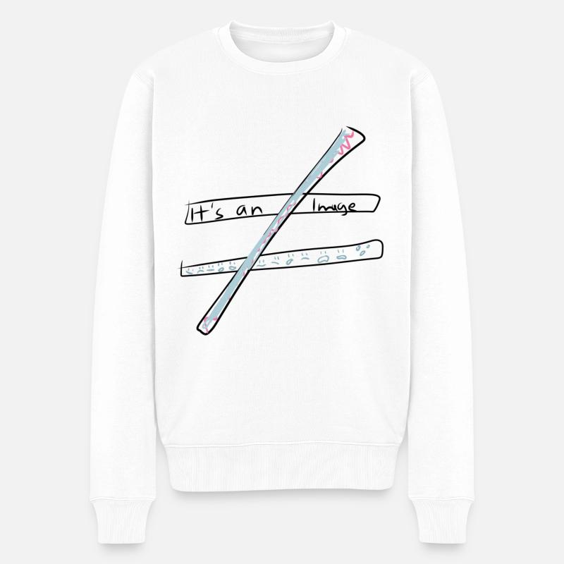 Calcul d’équation - Pull Premium bio Homme - blanc