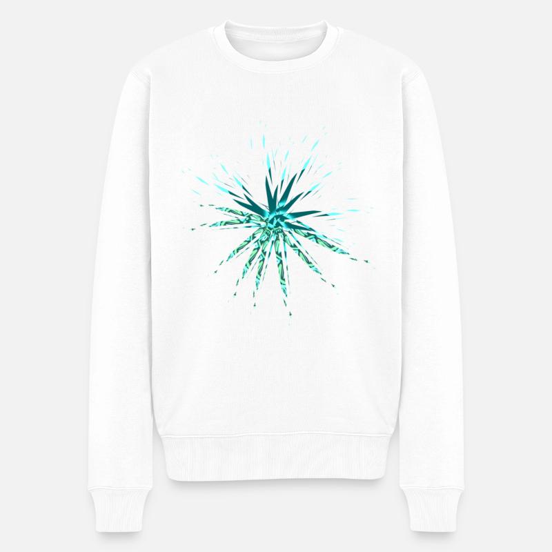 muster kunst - Männer Premium Bio Pullover - Weiß