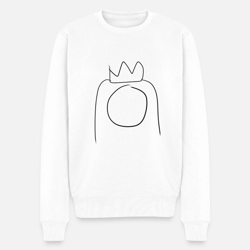 princesse héritière - Pull Premium bio Homme - blanc